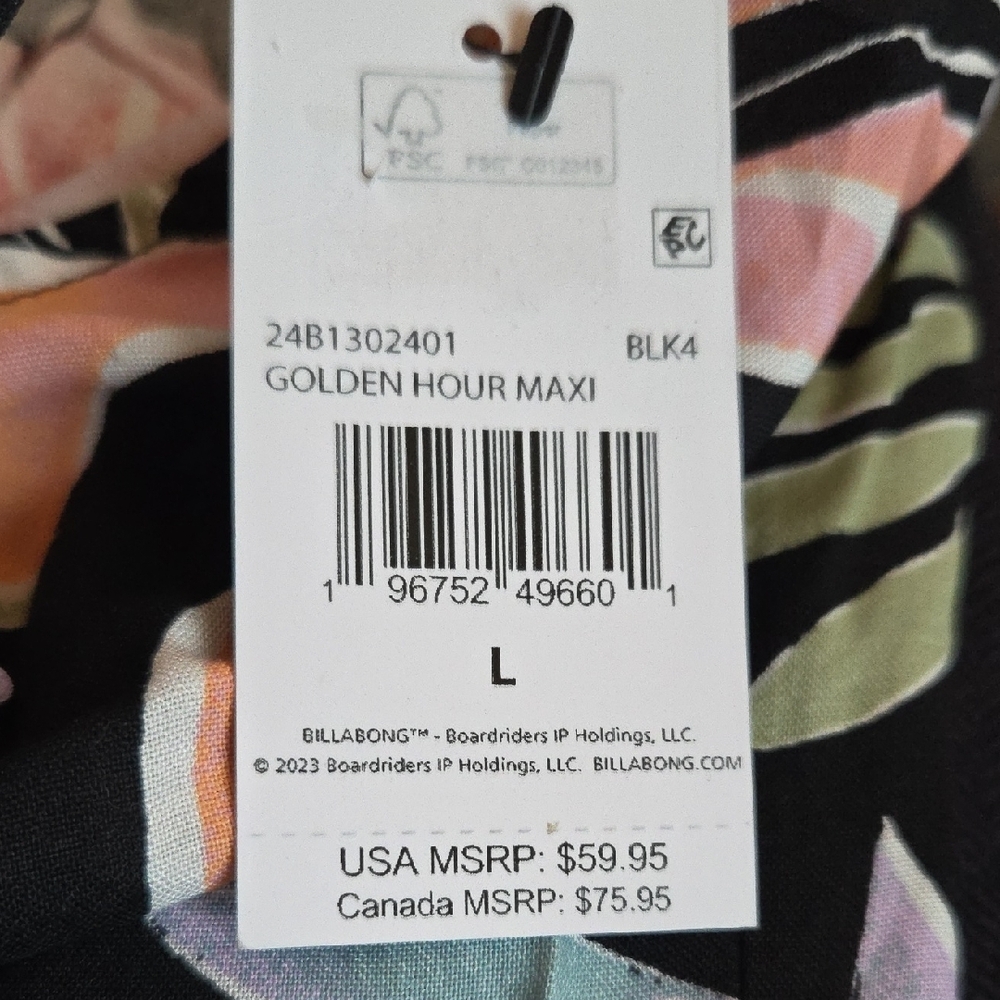 Billabong Golden Hour Floral Dress - Picture 7 of 7